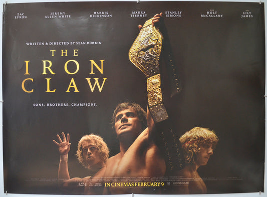 The Iron Claw Original Quad Poster - Film Poster - Movie Poster 