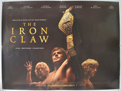 The Iron Claw Original Quad Poster - Film Poster - Movie Poster 