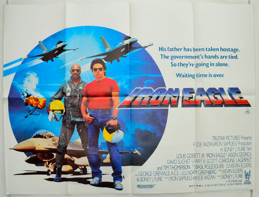 Iron Eagle Original British Quad Poster - Film Poster - Movie Poster 