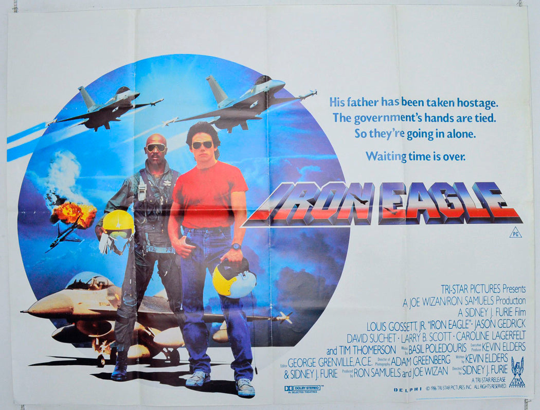 Iron Eagle Original British Quad Poster - Film Poster - Movie Poster 