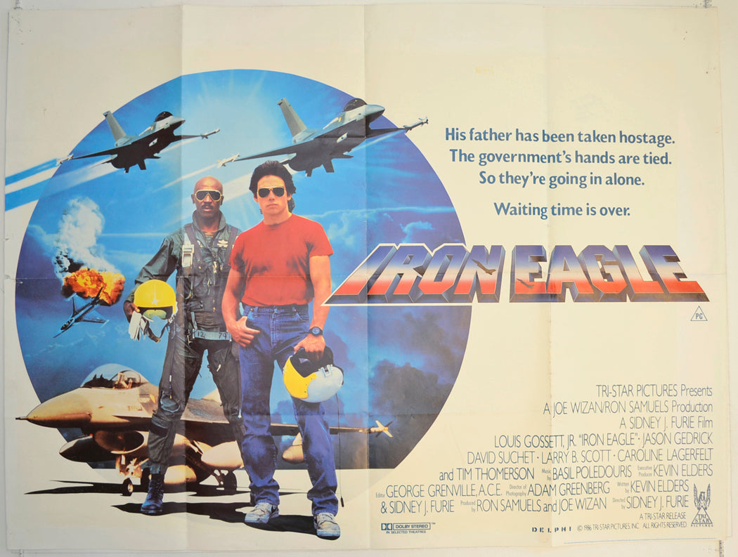 Iron Eagle  Original British Quad Poster - Film Poster - Movie Poster 