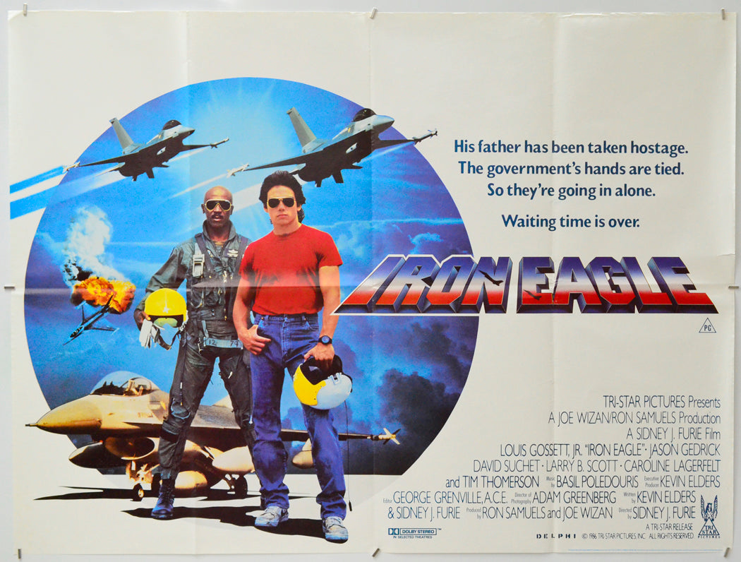 Iron Eagle - Original Quad Poster - Film Poster - Movie Poster
