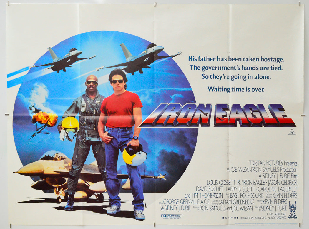 Iron Eagle - Original Quad Poster - Film Poster - Movie Poster