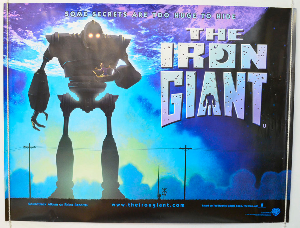 The Iron Giant   (Teaser / Advance Version) Original British Quad Poster - Film Poster - Movie Poster