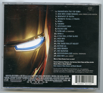 IRON MAN Original CD Soundtrack (back) 