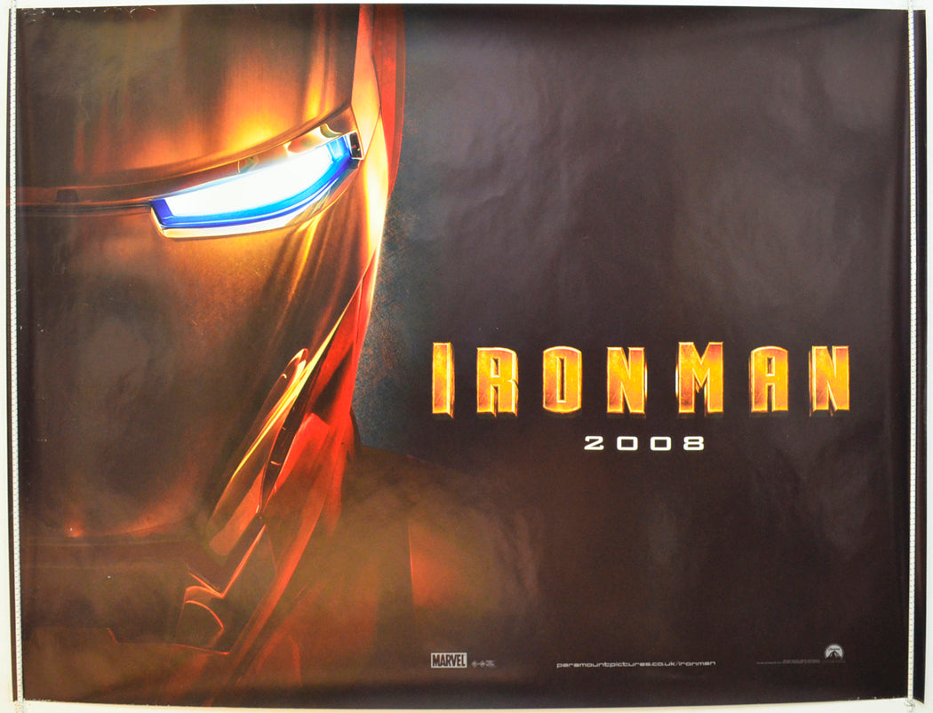 Iron Man  Original British Quad Poster - Film Poster - Movie Poster 