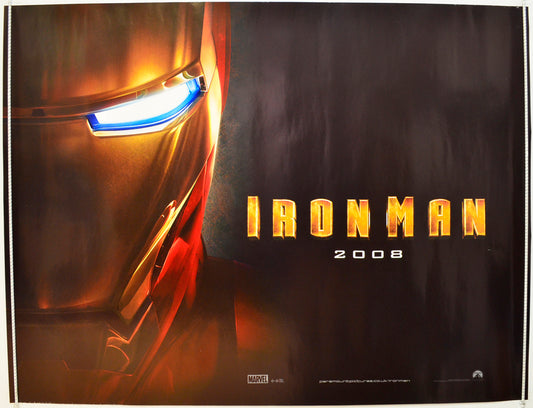 Iron Man  Original British Quad Poster - Film Poster - Movie Poster 