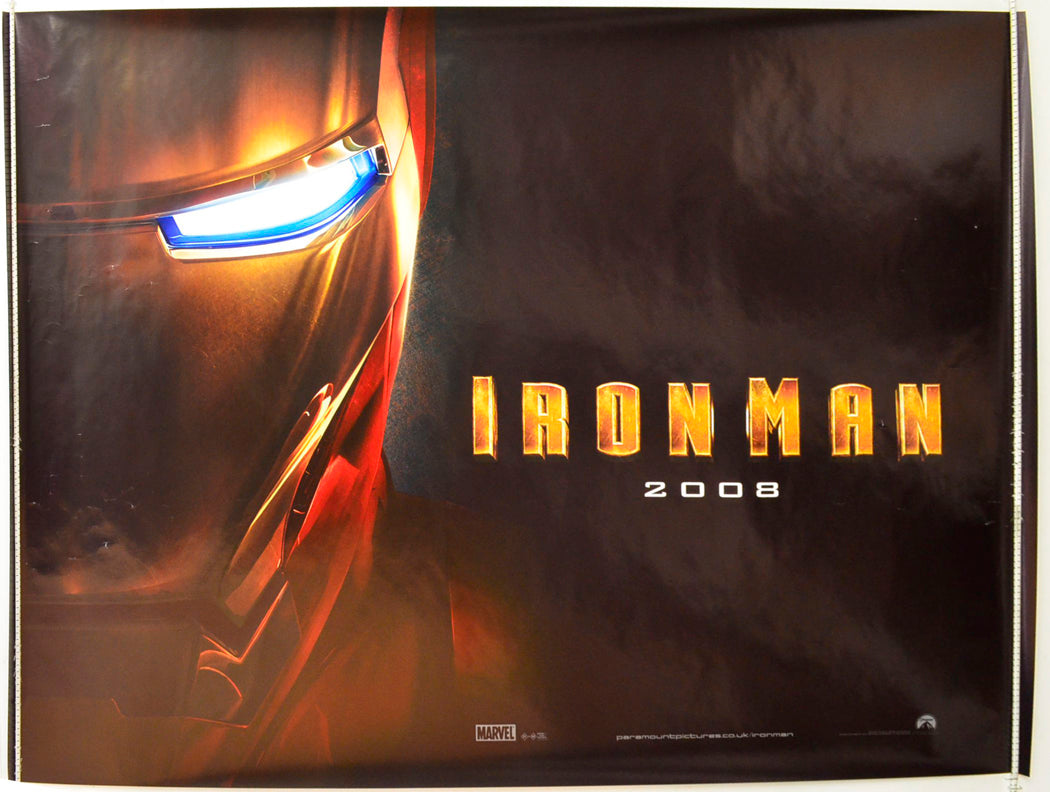 Iron Man   (Teaser / Advance Version) Original British Quad Poster - Film Poster - Movie Poster