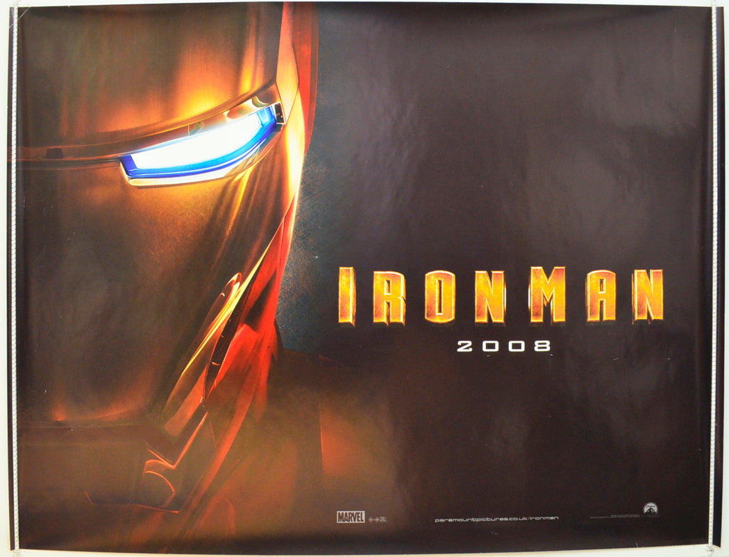 Iron Man  Original British Quad Poster - Film Poster - Movie Poster 