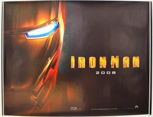 Iron Man  Original British Quad Poster - Film Poster - Movie Poster 