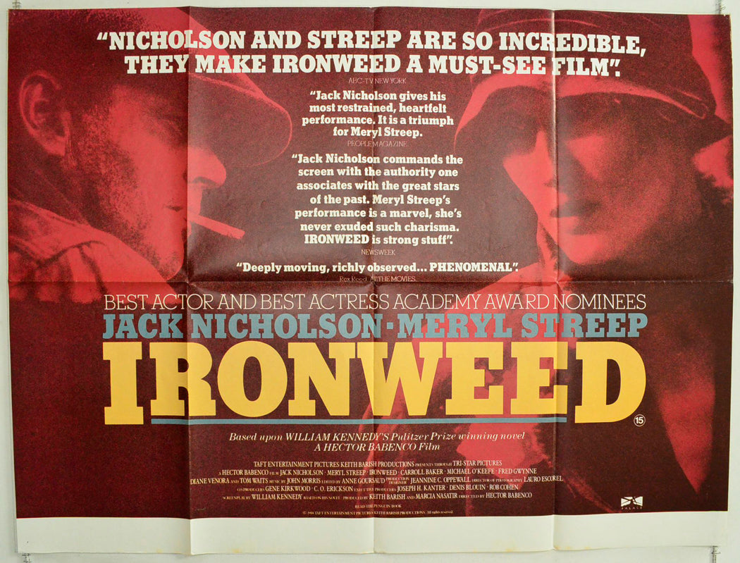 Ironweed Original British Quad Poster - Film Poster - Movie Poster 