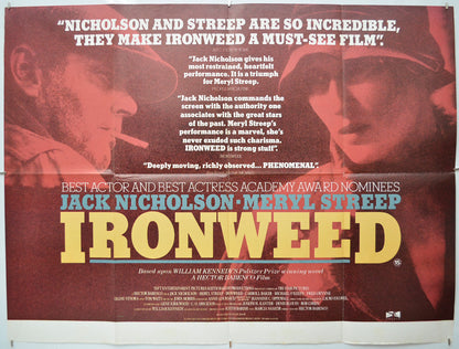 Ironweed - Original Quad Poster - Film Poster - Movie Poster