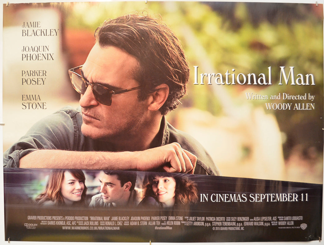 Irrational Man  Original Quad Poster - Film Poster - Movie Poster