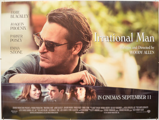 Irrational Man  Original Quad Poster - Film Poster - Movie Poster