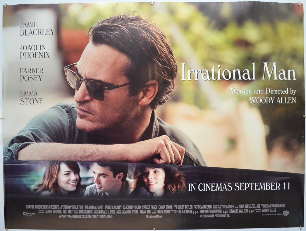 Irrational Man Original Quad Poster - Film Poster - Movie Poster