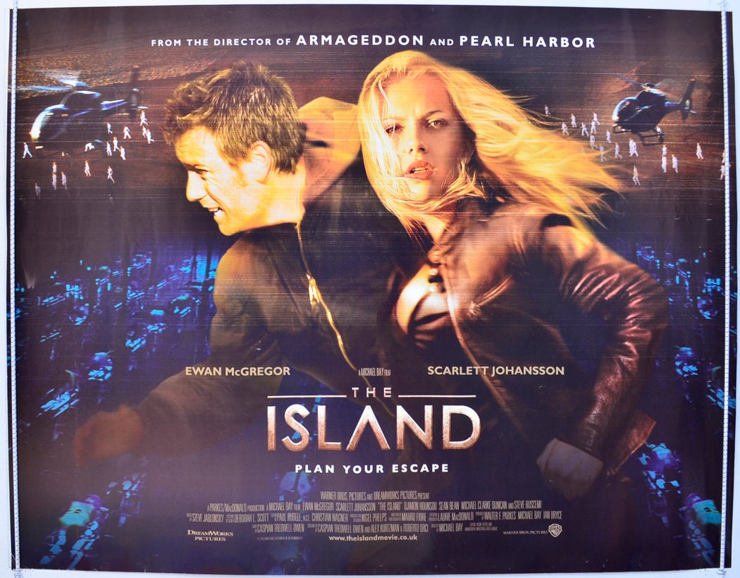 The Island  Original British Quad Poster - Film Poster - Movie Poster 