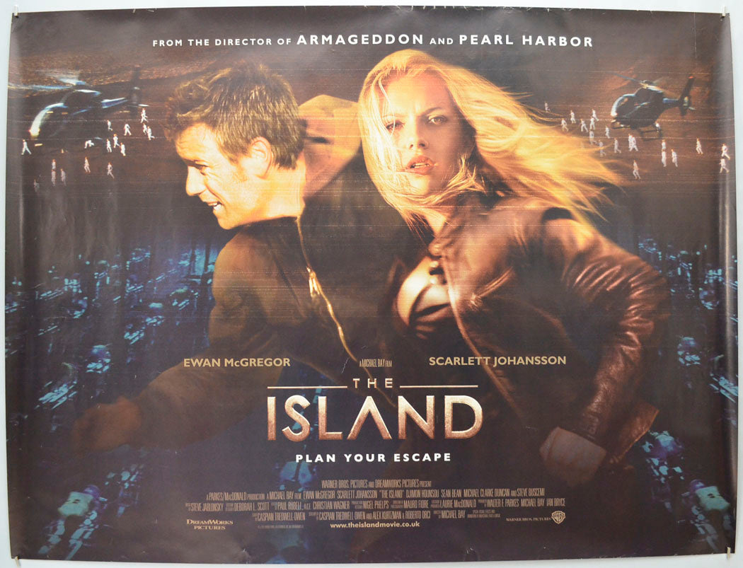 The Island  Original Quad Poster - Film Poster - Movie Poster