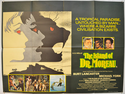 The Island Of Dr. Moreau  Original Quad Poster - Film Poster - Movie Poster