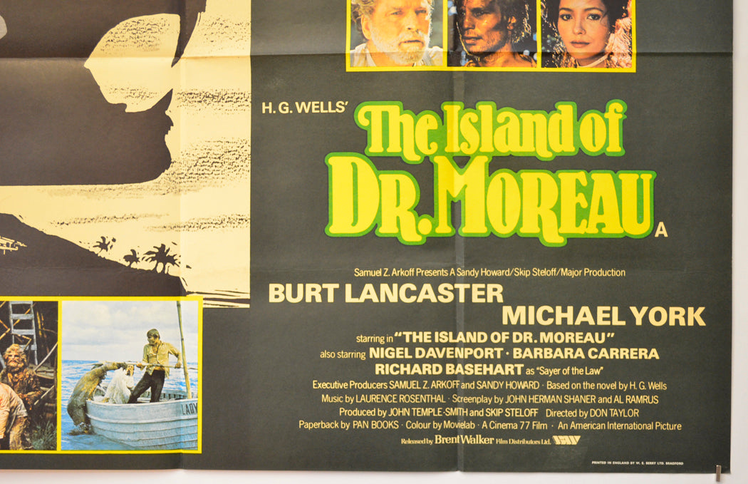 THE ISLAND OF DR. MOREAU (Bottom Right) Cinema Quad Movie Poster 