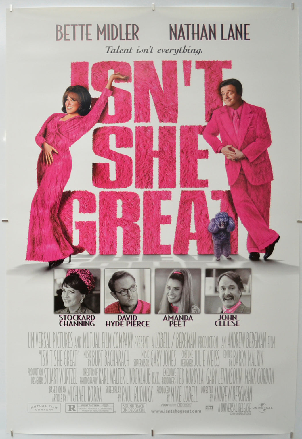 Isn’t She Great Original One Sheet Poster - Film Poster - Movie Poster