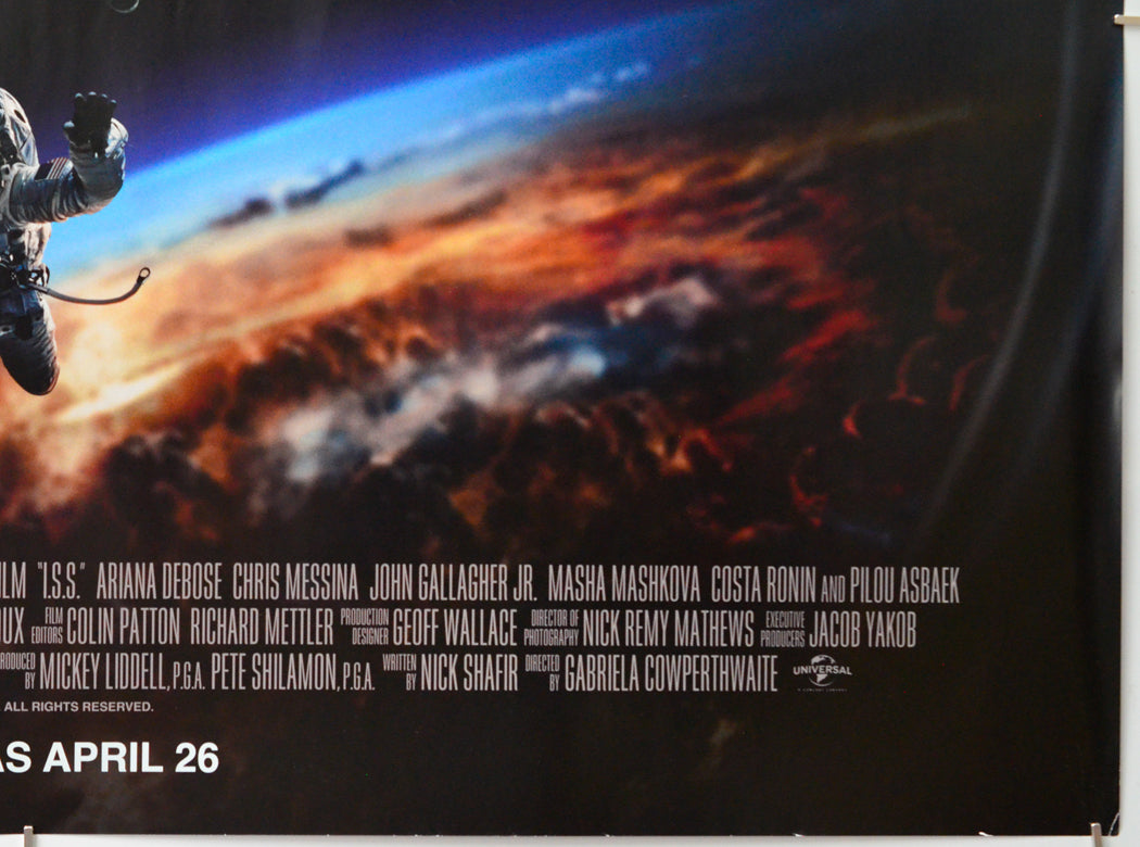 I.S.S. International Space Station (Bottom Right) Cinema Quad Movie Poster 