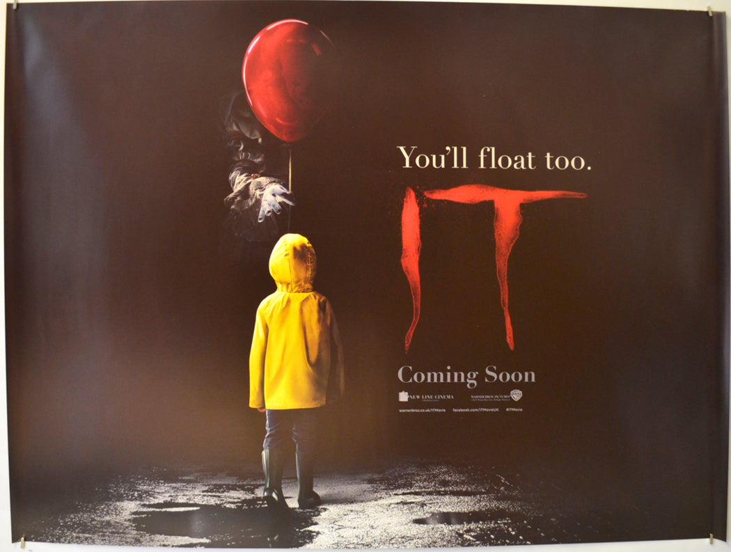 It  (Teaser / Advance Version)   Original Quad Poster - Film Poster - Movie Poster