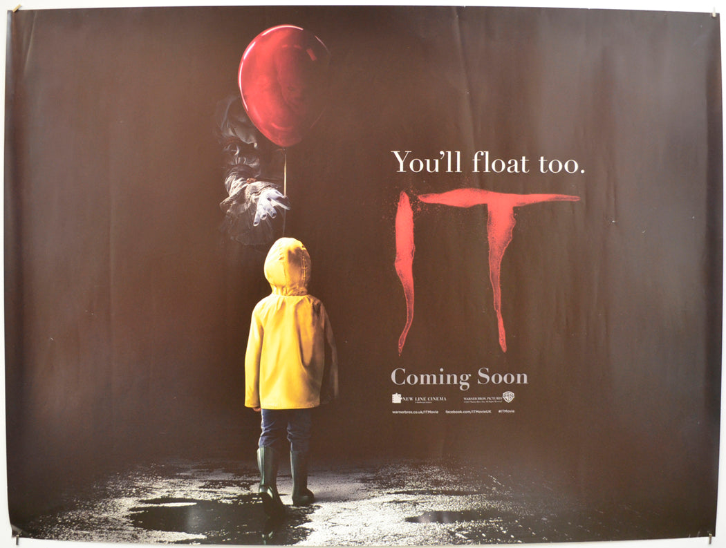 It  (Teaser / Advance Version)   Original Quad Poster - Film Poster - Movie Poster