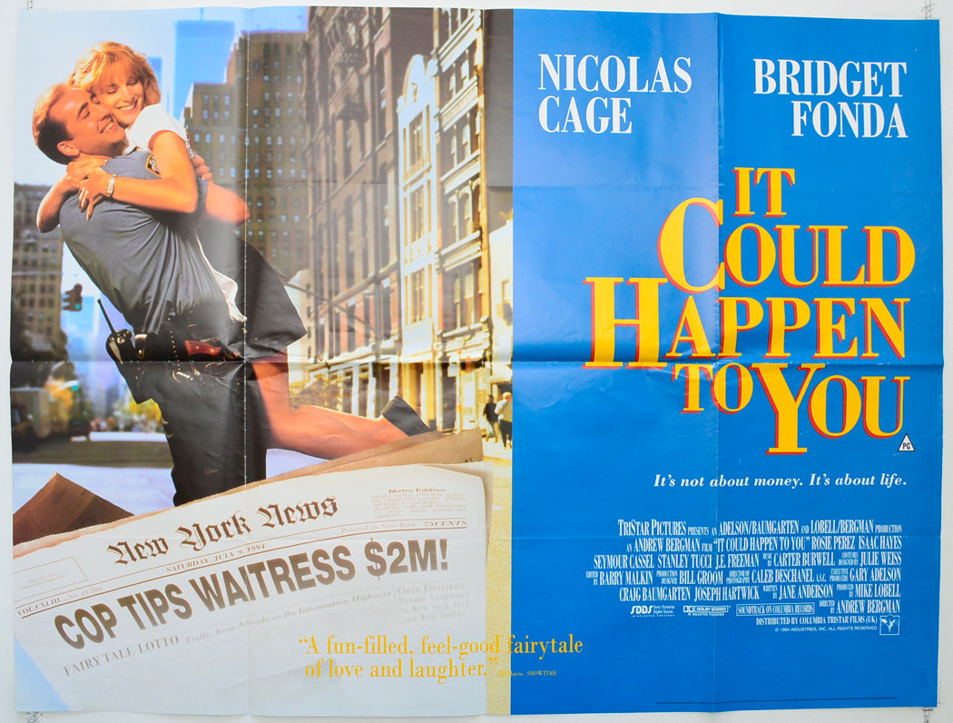 It Could Happen To You Original Quad Poster - Film Poster - Movie Poster  