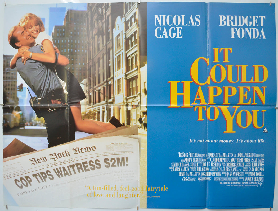 It Could Happen To You - Original Quad Poster - Film Poster - Movie Poster