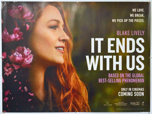 It Ends with Us - Original Quad Poster - Film Poster - Movie Poster
