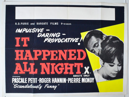 It Happened All Night  (a.k.a. L’affaire D'une Nuit)  (a.k.a. It Happened at Night)   Original British Quad Poster - Movie Poster