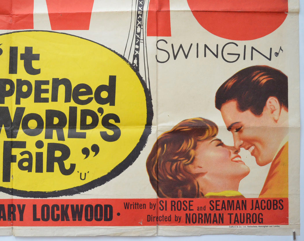 IT HAPPENED AT THE WORLD’S FAIR (Bottom Right) Cinema Quad Movie Poster 