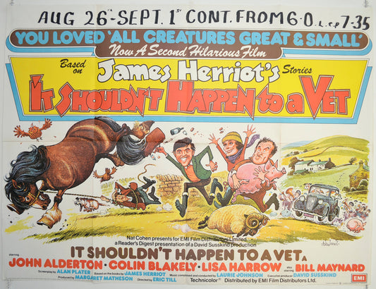 It Shouldn't Happen To A Vet  Original British Quad Poster - Film Poster - Movie Poster 