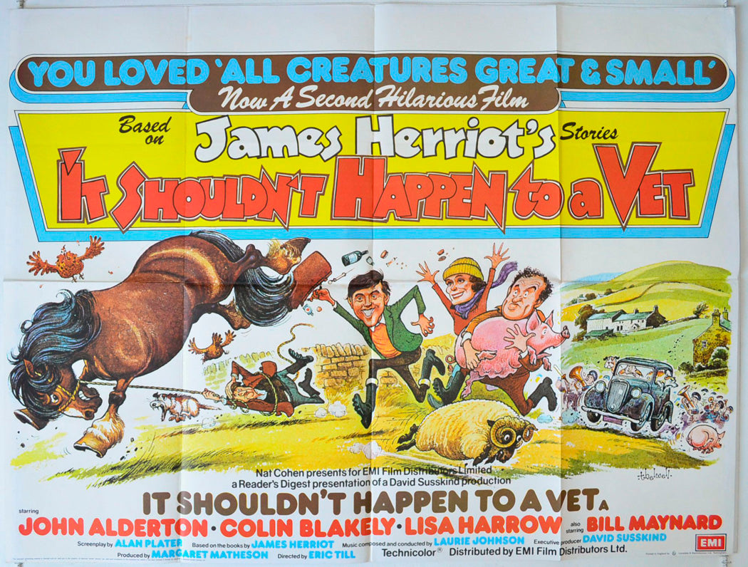 It Shouldn't Happen To A Vet Original British Quad Poster - Movie Poster