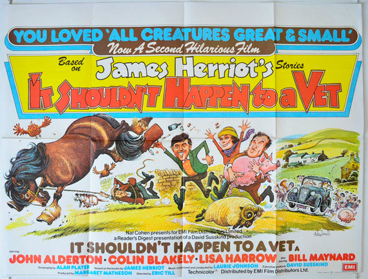 It Shouldn't Happen To A Vet Original British Quad Poster - Movie Poster