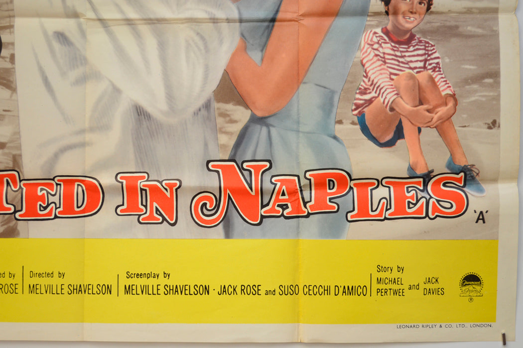 IT STARTED IN NAPLES (Bottom Right) Cinema Quad Movie Poster 