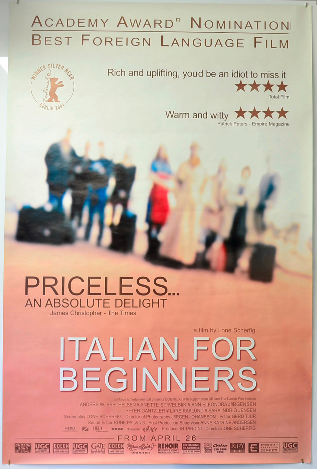 Italian For Beginners  (a.k.a. Italiensk For Begyndere)  Original British 4 Sheet Poster  - Film Poster - Movie Poster