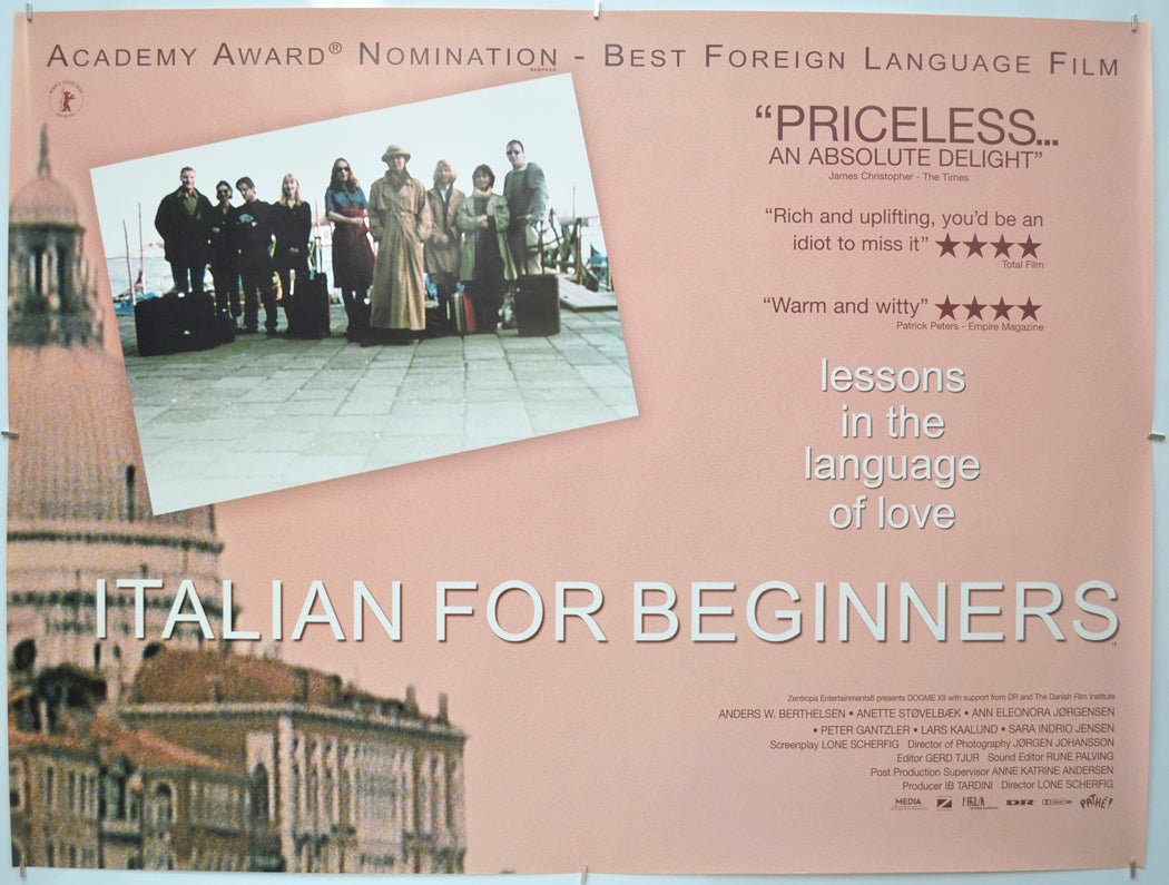 Italian For Beginners (a.k.a. Italiensk For Begyndere)  Original Quad Poster - Film Poster - Movie Poster