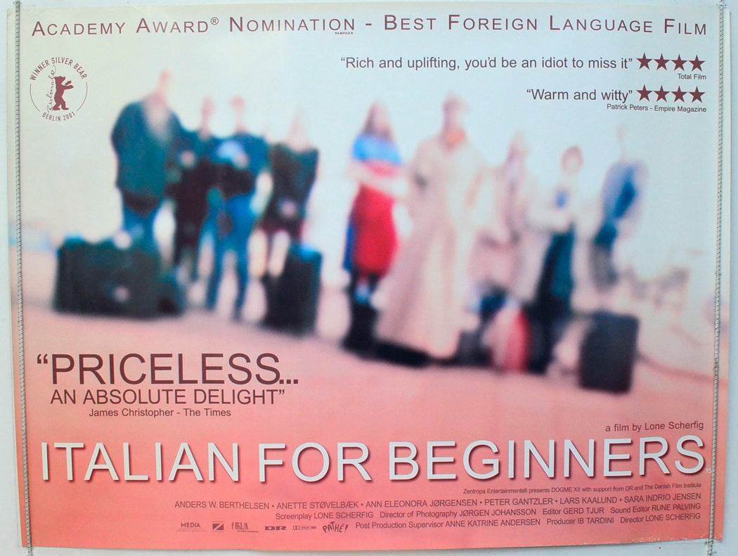 Italian For Beginners  (a.k.a. Italiensk For Begyndere)   Original British Quad Poster - Film Poster - Movie Poster 