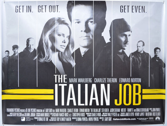 The Italian Job Original Quad Poster - Film Poster - Movie Poster