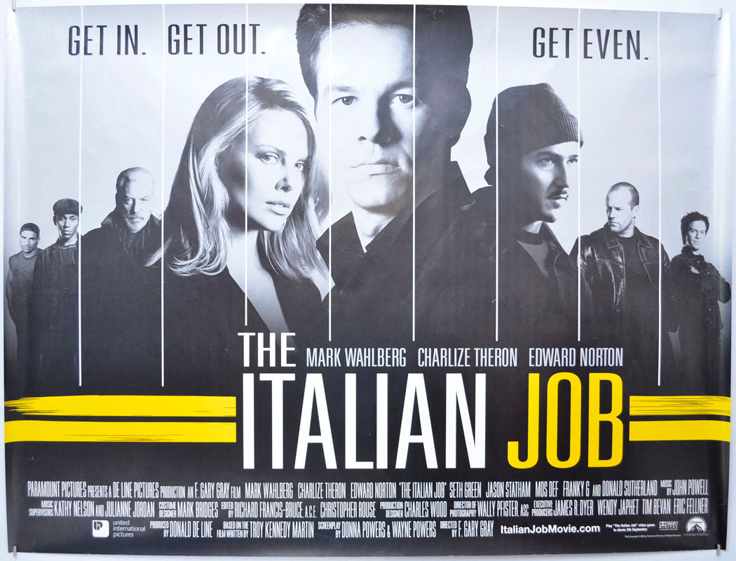 The Italian Job Original Quad Poster - Film Poster - Movie Poster