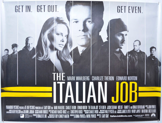 The Italian Job Original Quad Poster - Film Poster - Movie Poster