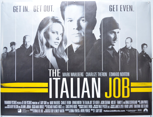 The Italian Job - Original Quad Poster - Film Poster - Movie Poster