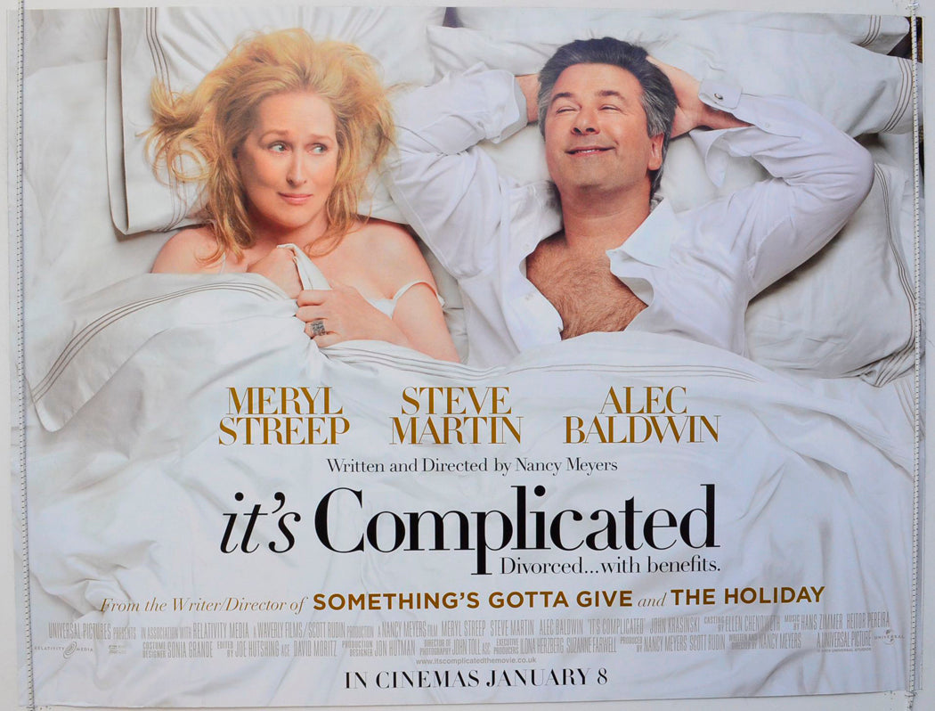 It's Complicated Original British Quad Poster - Film Poster - Movie Poster 