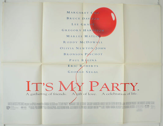 It's My Party Original Quad Poster - Film Poster - Movie Poster  