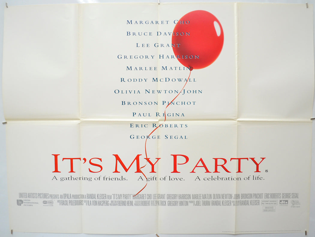 It’s My Party - Original Quad Poster - Film Poster - Movie Poster