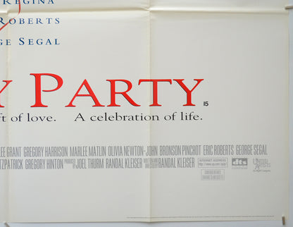 IT’S MY PARTY (Bottom Right) Cinema Quad Movie Poster 