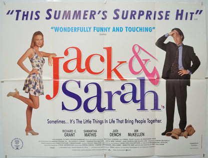 Jack And Sarah - Original Quad Poster - Film Poster - Movie Poster