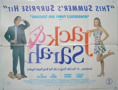 JACK AND SARAH (Back) Cinema Quad Movie Poster 