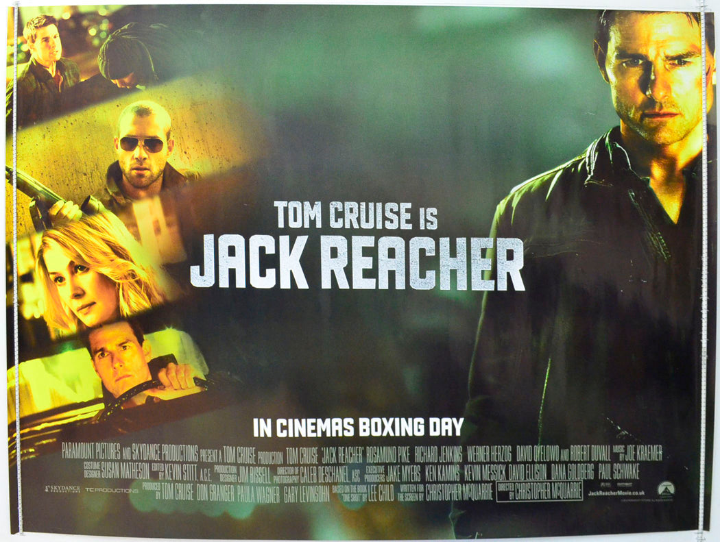 Jack Reacher Original British Quad Poster - Film Poster - Movie Poster 